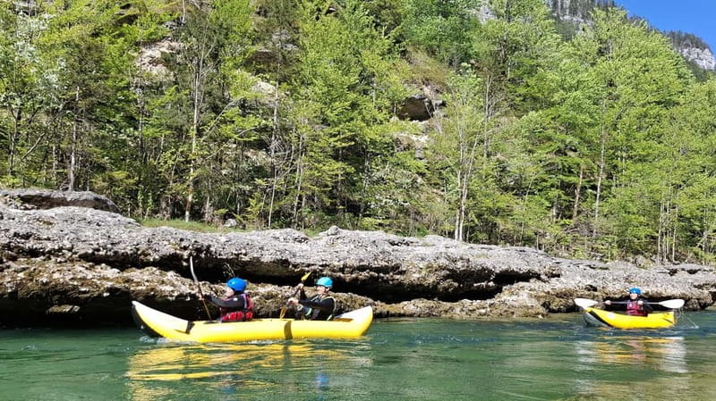 Austria, Salza river "Double Ducky" kayak adventure - Stop 2: Salza River Safety Briefing, Then Straight into the Fun
