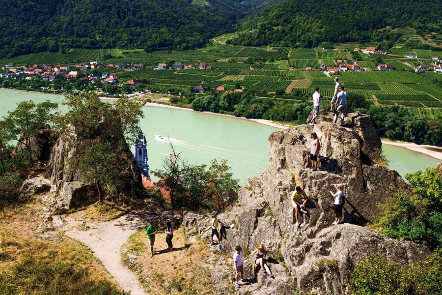 Grape Grazing: Wachau Valley Winery Biking Tour - Weißenkirchen and the ferry break that keeps the day fun