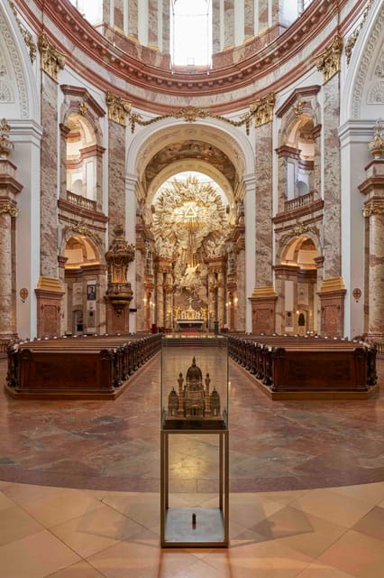 Karlskirche Entry Ticket with Panoramic Terrace Access - Step into the Baroque interior: fresco drama, altar focus, and that upward feeling
