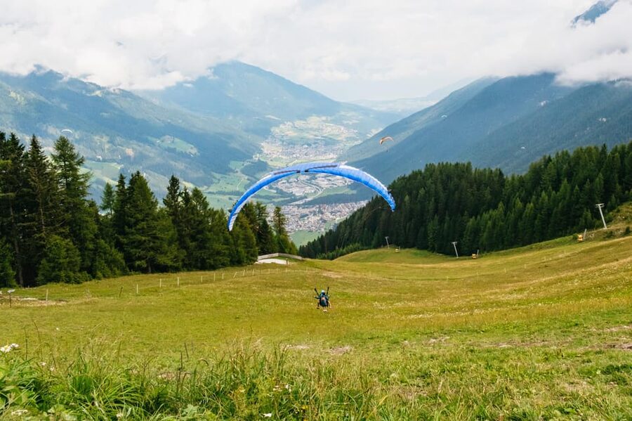 Neustift im Stubaital: Tandem Paragliding Flight - The Takeoff, the First Glide, and How It Feels in the Air
