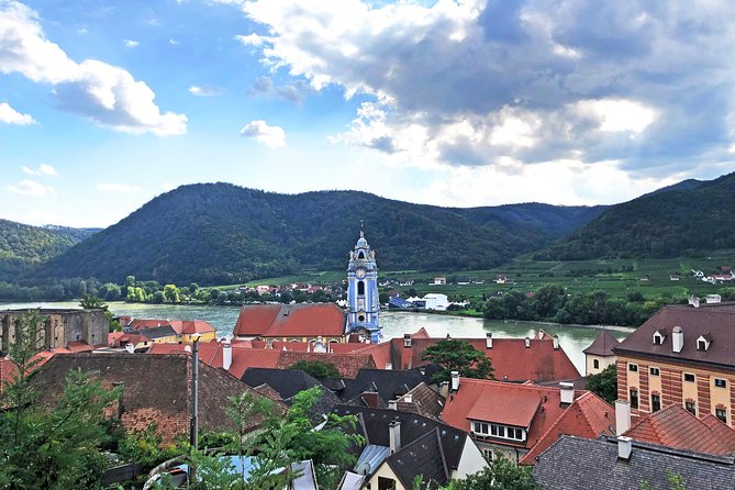 Private Tour Vienna to Salzburg via Wachau & Lake District - Melk Abbey on its rock, UNESCO and Baroque scale