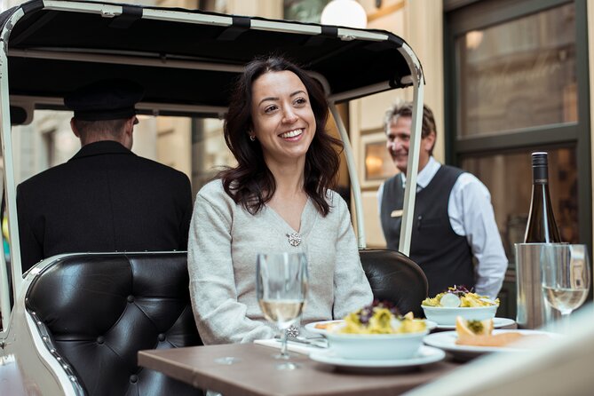 Vegan Sightseeing tour in an electro vintage car incl. schnitzel - The Snack And Sparkling Wine Flow, Without the Rush