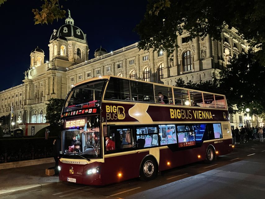 Vienna: Big Bus City Highlights Night Tour with Live Guide - Danube lights and canal views that make the night feel special