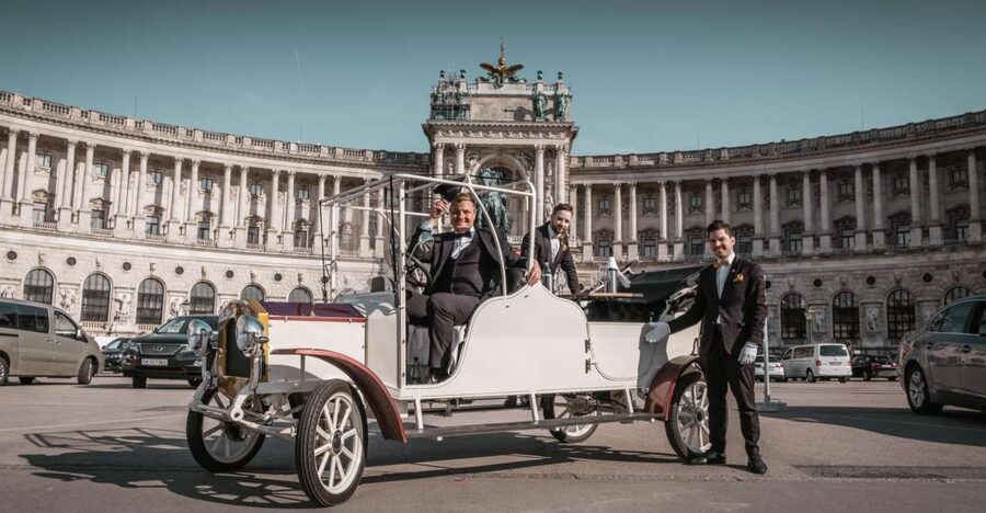 Vienna: City Sightseeing Tour in an Electro Vintage Car - The sparkling wine and Vienna food, how it works without ruining the sightseeing