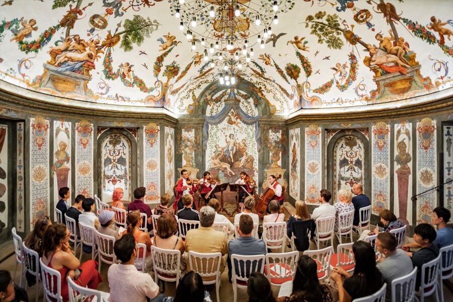 Vienna: Classical Concert at Mozart's First House - The Sala Terrena: frescoes that make the music feel less abstract