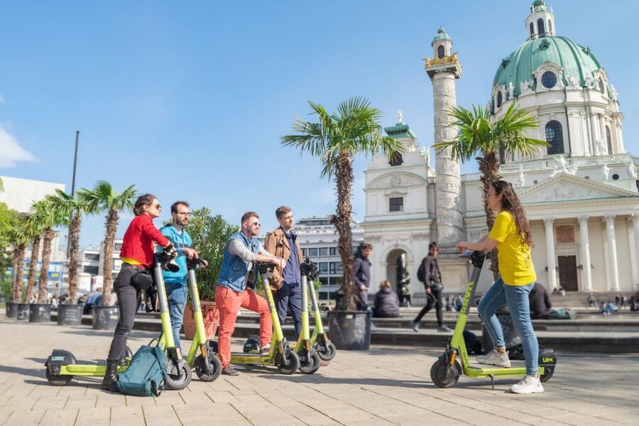 Vienna: Guided Tour by Kick Bike or E-Scooter with a Local - Meeting at the yellow Prime Tours umbrella near Stubentor and Stadtpark