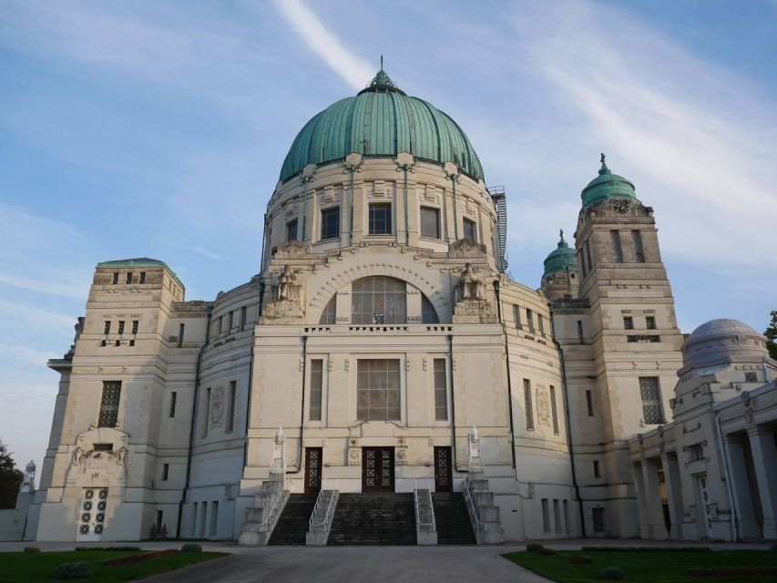 Vienna: Guided Walking Tour of the Central Cemetery - The cemetery church of St. Karl Borromäus: Art Nouveau detail worth the stop