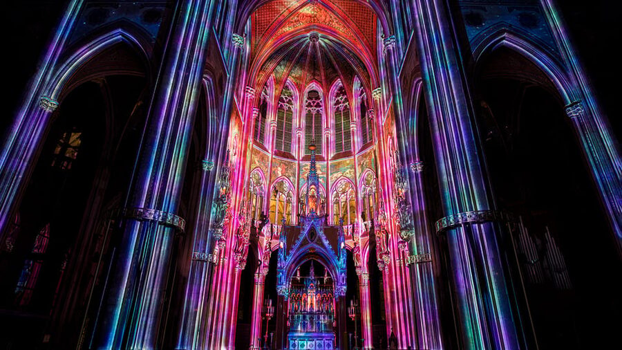 Vienna: Light of Creation Votive Church Immersive Light Show - Genesis in six acts: light, sound, and the music’s storyline