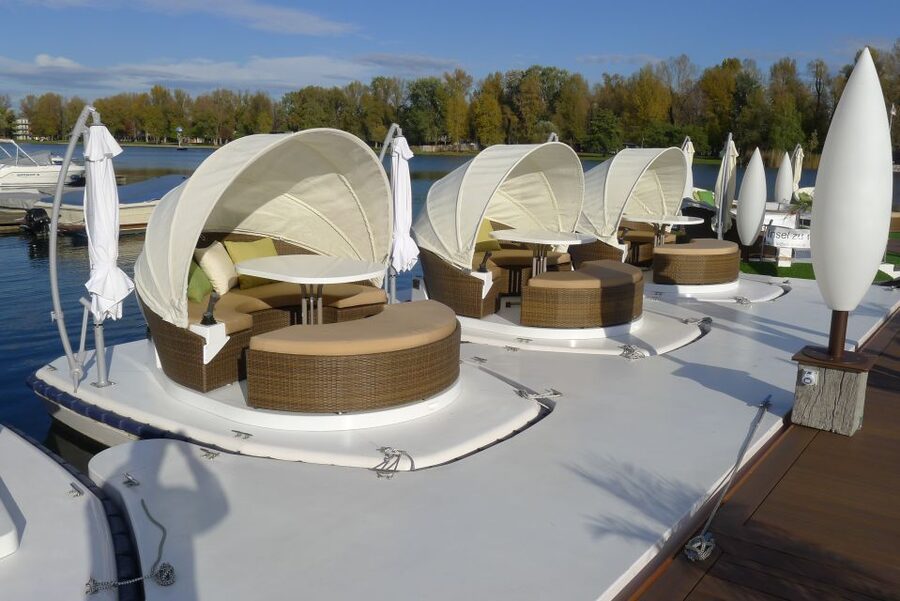 Vienna: Private Floating Island E-Boat Rental on Danube - Driving the e-boat: joystick control and getting comfortable fast