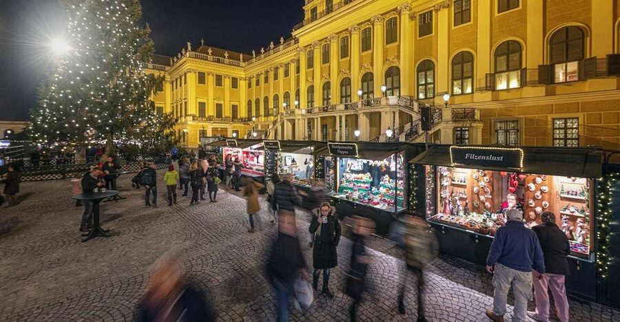 Vienna: Schönbrunn Palace & Christmas Market Walking Tour - Meet at the Main Gate, Then Use the Separate Entrance