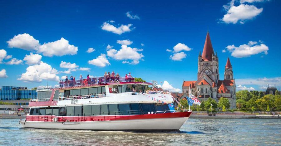Vienna: Sightseeing Boat Tour with Lunch - MS Blue Danube comfort: air-conditioned, sight-focused, and not exhausting